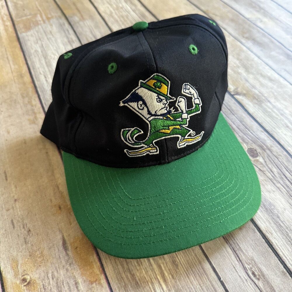 Vintage Notre Dame Fighting Irish NCAA SnapBack Hat Twins Enterprise